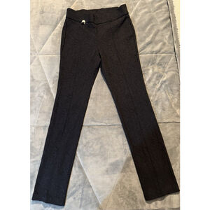 Women's Rafaella Comfort Black Slim Fit Stretch Textured Dress Pants Size 6